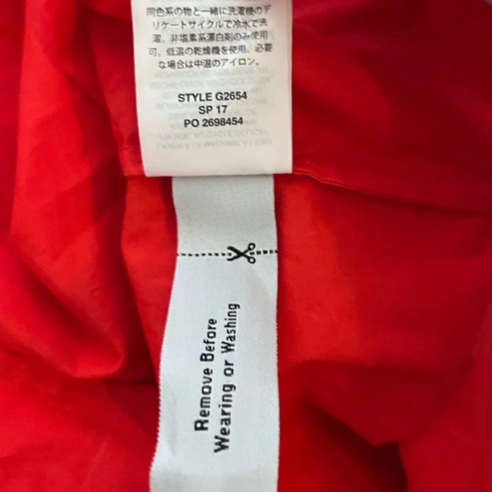 J. Crew Womens Off-the-Shoulder Blouse Size‎ 0 Red 100% Cotton Preppy - Picture 5 of 7